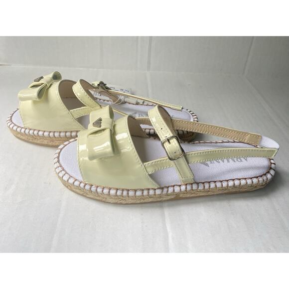 Giorgio Armani Kids T3571 Yellow Sandals Espadrilles with Twine Size EU 32 US13c - Picture 1 of 8